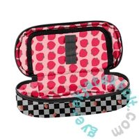 BeUniq ovális tolltartó - Strawberry Check (BU26TR-013)