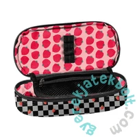 BeUniq ovális tolltartó - Strawberry Check (BU26TR-013)