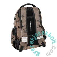 BeUniq Unikornis hátizsák, iskolatáska - 3 rekeszes - Brown