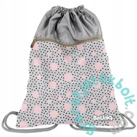 BeUniq zsinóros hátizsák, tornazsák - Pink Dots (PPDO21-713)