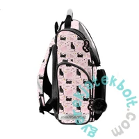 Cicás ergonomikus iskolatáska szett felszerelt kihajtható tolltartóval- Black Cat (PP26BC-525-1-szett)