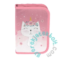 Cicás ergonomikus iskolatáska szett felszerelt kihajtható tolltartóval - Cute Kitty (PP26CK-525-1-szett)