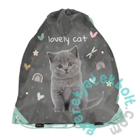 Cicás iskolatáska szett felszerelt kihajtható tolltartóval - Lovley Cat (PP26CS-260-1-szett)