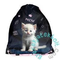 Cicás iskolatáska szett kihajtható tolltartóval - White Kitty (PP26CD-090-2-szett)