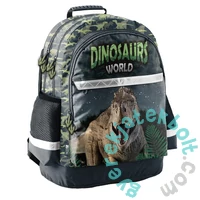 Paso - Dinoszauruszos iskolatáska, hátizsák - 3 rekeszes - World (PP23DZ-116)