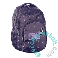 Minnie Mouse ergonomikus iskolatáska, hátizsák - 3 rekeszes - lila-kék (DM24PP-276)