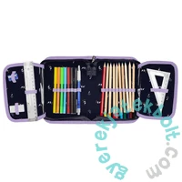 Disney - Minnie Mouse felszerelt kihajtható tolltartó - lila-kék (DM24PP-P001)