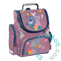 Disney - Stitch ergonomikus iskolatáska szett felszerelt kihajtható tolltartóval - Angel Aloha (DS26VV-525-1-szett)
