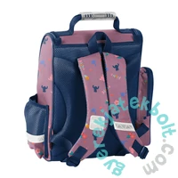 Disney - Stitch ergonomikus iskolatáska szett felszerelt kihajtható tolltartóval - Angel Aloha (DS26VV-525-1-szett)
