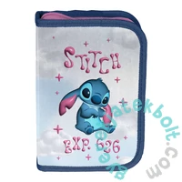 Disney - Stitch ergonomikus iskolatáska szett felszerelt kihajtható tolltartóval - Exp. 626 (DS26ZZ-525-1-szett)