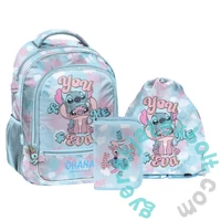  Disney - Stitch iskolatáska szett kihajtható tolltartóval - Angel Ohana (DS26WW-260-2-szett)