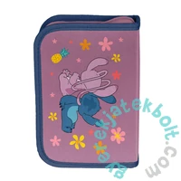 Disney - Stitch ergonomikus iskolatáska szett kihajtható tolltartóval - Angel Aloha (DS26VV-525-2-szett)