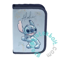 Disney - Stitch ergonomikus iskolatáska szett kihajtható tolltartóval - Blue Aloha (DS26UU-525-2-szett)