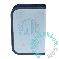 Disney - Stitch ergonomikus iskolatáska szett kihajtható tolltartóval - Blue Aloha (DS26UU-525-2-szett)