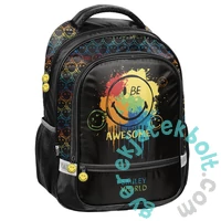 Emoji iskolatáska, hátizsák - 2 rekeszes - Be Awesome (SM24LP-260)