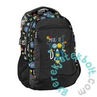 Emoji iskolatáska, hátizsák - 3 rekeszes - Az űrben (SM24LH-2808)