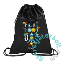 Emoji zsinóros hátizsák, tornazsák - Az űrben (SM24LH-713)