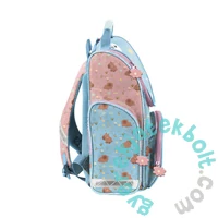 Kapibarás ergonomikus iskolatáska szett kihajtható tolltartóval - Love you (PP26KI-525-2-szett)