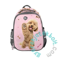Kutyás ergonomikus iskolatáska - 2 rekeszes - Hi (PP24PU-565)