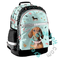 Kutyás ergonomikus iskolatáska, hátizsák - 2 rekeszes - Tacskó (PP25JA-116)