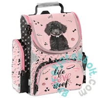 Kutyás ergonomikus iskolatáska - Life love woof (PP25DB-525)