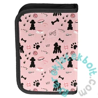 Kutyás kihajtható tolltartó - Life love woof (PP25DB-P001BW)