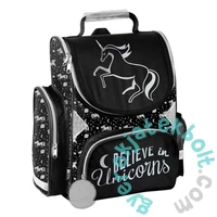 Paso - Unikornis ergonomikus iskolatáska - Black (PP23OL-525)