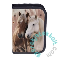 Lovas ergonomikus iskolatáska szett felszerelt kihajtható tolltartóval - Horses (PP26HR-525-1-szett)