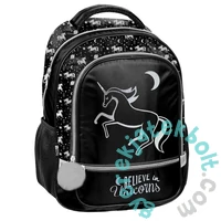 Unikornis hátizsák, iskolatáska - Black (PP23OL-260)