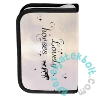 Lovas kihajtható tolltartó - Lovely Horses (PP25HA-P001BW)