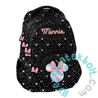 Paso - Minnie Mouse hátizsák, iskolatáska - 2 rekeszes - Holo Black (DM23VV-278)