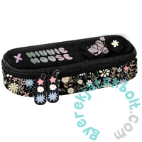Minnie Mouse ovális tolltartó - Black, Flower (DM25RR-013)