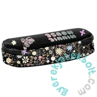 Minnie Mouse ovális tolltartó - Black, Flower (DM25RR-013)