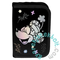 Minnie Mouse kihajtható tolltartó - Black, Flower (DM25RR-P001BW)