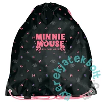 Minnie Mouse iskolatáska szett kihajtható tolltartóval - Fekete, masnis (DM25XX-276-1-szett)