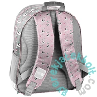 Pandás ergonomikus iskolatáska, hátizsák - 2 rekeszes - With love (PP25PB-090)