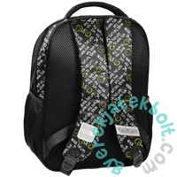 Smiley ergonomikus iskolatáska, hátizsák - 2 rekeszes - Black (SM25LT-260)