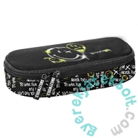 Smiley ovális tolltartó - Black (SM25LT-013)