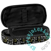 Smiley ovális tolltartó - Black (SM25LT-013)