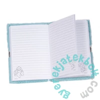 Stitch szőrmés kulcsos napló - 96 lapos - zöld (DS24SI-3676)