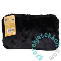 Stitch szőrmés szögletes tolltartó - Black (DS25GG-045)