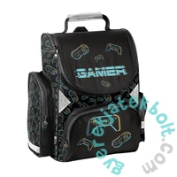 Videójátékos ergonomikus iskolatáska szett kihajtható tolltartóval - Gamer (PP26GM-525-1-szett)