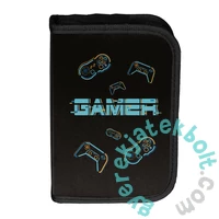Videójátékos ergonomikus iskolatáska szett kihajtható tolltartóval - Gamer (PP26GM-525-1-szett)