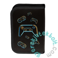 Videójátékos ergonomikus iskolatáska szett kihajtható tolltartóval - Gamer (PP26GM-525-1-szett)