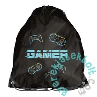 Videójátékos ergonomikus iskolatáska szett kihajtható tolltartóval - Gamer (PP26GM-525-1-szett)