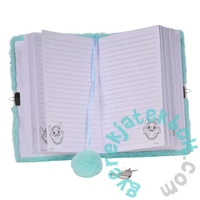 Stitch szőrmés kulcsos napló A5/96 lap - Mint hawaii (DS25DD-3676)