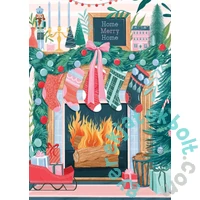 Pieces &amp; Peace 500 db-os puzzle - Christmas Fireplace (0118)