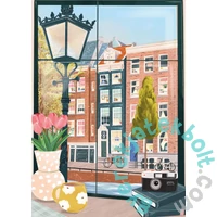 Pieces &amp; Peace 500 db-os puzzle - Amsterdam from a Coffee Shop (0084)