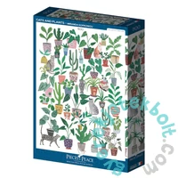 Pieces &amp; Peace 500 db-os puzzle - Cats and Plants (0091)