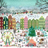 Pieces &amp; Peace 1000 db-os puzzle - Christmas in the Square (0174)